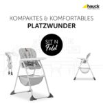 Hauck Sit N Fold Kinderhochstuhl – Klappbar, Leicht, Verstellbar