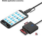 Speicherkartenleser, BENFEI 4 in 1 USB USB-C auf SD Micro SD MS CF Kartenleser Adapter