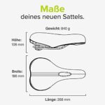 VELMIA Fahrradsattel – Maximaler Fahrkomfort mit 3-Zonen-Konzept und ShockAbsorb Federung!