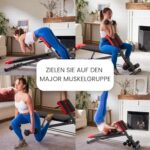 FF Finer Form Multifunktionale Hantelbank für Ganzkörpertraining - Hyper Rückenverlängerung, Römischer Stuhl, verstellbare Bauchmuskelbank, Schrägbank, Flachbank