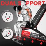 PASYOU Klappbare Hantelbank - 7-in-1 Multifunktions-Workout, 230kg Kapazität