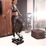 Sportstech 2in1 Twister Stepper STX300 - Power Ropes, Dreh- & Sidestepper, Multifunktions-Display
