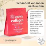 Alpha Foods Beauty Collagen Pulver (400g) - Kollagen Hydrolysat Peptide Type I, II, III & IV - Hochdosiert Kollagenpulver mit Hyaluronsäure, Elastin, und Keratin