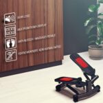 Sportstech 2in1 Twister Stepper STX300 - Power Ropes, Dreh- & Sidestepper, Multifunktions-Display