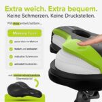 VELMIA Fahrradsattel – Maximaler Fahrkomfort mit 3-Zonen-Konzept und ShockAbsorb Federung!