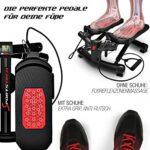 Sportstech 2in1 Twister Stepper STX300 - Power Ropes, Dreh- & Sidestepper, Multifunktions-Display