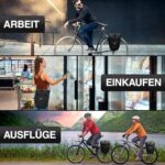 Valkental Grosse wasserdichte Fahrradtasche - 20-28L - Mit Reflektoren