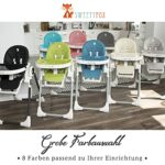 Sweety Fox Baby Hochstuhl - Verstellbar & Klappbar, Mit Sicherheitsgurt