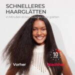 TYMO Ionic Plus Haarglätterbürste – 16 Temp., LCD, Dual-Voltage, Frizz-Free