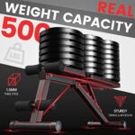 PASYOU Klappbare Hantelbank - 7-in-1 Multifunktions-Workout, 230kg Kapazität
