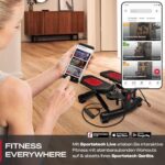 Sportstech 2in1 Twister Stepper STX300 - Power Ropes, Dreh- & Sidestepper, Multifunktions-Display