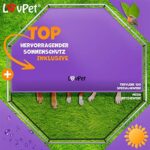 LovPet Welpenlaufstall XXL - Wetterfest mit Tür & Schutzplane