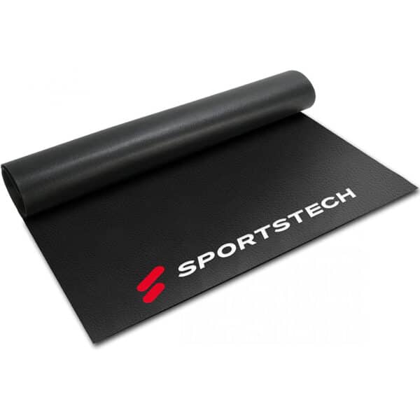 Bodenschutzmatte 4-6mm für Fitnessgeräte, Schwarz, Stabilität & Schutz, 2 Grössen