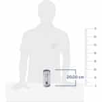 Tchibo Elektrischer Milchaufschäumer, 130ml, Edelstahl, Antihaft, warmer und kalter Milchschaum