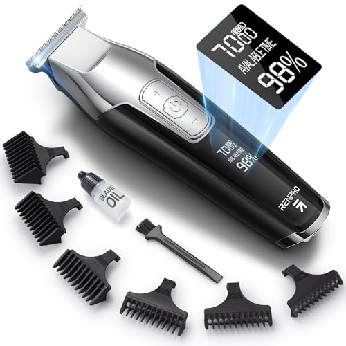 RENPHO Profi Haarschneider, 0mm T-Klingen-Trimmer mit LED-Anzeige