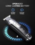 RENPHO Profi Haarschneider, 0mm T-Klingen-Trimmer mit LED-Anzeige