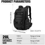 Mardingtop 28L Taktischer Rucksack für Outdoor & Reisen