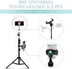 10″ LED Ringlicht mit Stativ für Handy – USB-betrieben, 3 Lichtmodi, 11 Helligkeitsstufen. Ideal für Makeup, Live-Streaming, Selfies, Video-Chats, Vlogs