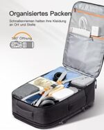 Inateck 38.5-46.2 L Reiserucksack erweiterbarer Herren Damen Handgepäck Flugzeug Rucksack
