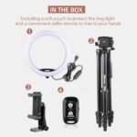 UBeesize Ringlicht mit Stativ, 12 Zoll Selfie Ringlicht mit 50 Zoll Stativ für Live Stream/Makeup/YouTube Video/Fotografie