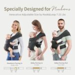 MOMTORY Babytrage - Komfortabel ab Geburt bis Kleinkind (3-12kg)