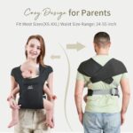 MOMTORY Babytrage - Komfortabel ab Geburt bis Kleinkind (3-12kg)