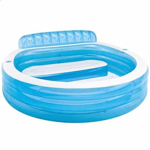 41MR3CA4JOL._AC_.jpg Intex 57190NP - Familien-Lounge-Pool, 229 x 218 x 76 cm, Bunt – Bild 1