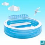 Intex 57190NP - Familien-Lounge-Pool, 229 x 218 x 76 cm, Bunt – Bild 3