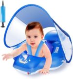 LAYCOL Schwimmring Baby - UPF50+ Sonnendach & Spielzeug , 6-36 Monate