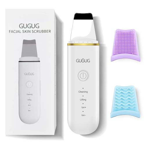 GUGUG Skin Scrubber Ultraschallgerät mit 4 Modi für Gesichtsreinigung und Mitesserentfernung