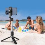 360° Rotation Selfie Stick Stativ mit Fernbedienung für iPhone und Samsung Smartphones