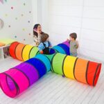 NUBUNI Kinder Krabbeltunnel XXL/XL - Indoor & Outdoor Spieltunnel, Ab 1 Jahr