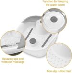 Medisana Fusssprudelbad mit Fussreflexzonenmassage, Vibration & Warmhaltefunktion, bis Schuhgrösse 44/46