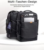 Inateck 38.5-46.2 L Reiserucksack erweiterbarer Herren Damen Handgepäck Flugzeug Rucksack