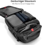 tomtoc Reiserucksack, TSA-freundlich, Wasserabweisend, für 15,6-17 Zoll Laptop, 28L & 40L
