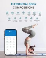 RENPHO WLAN Smart Waage mit Körperfett- und Muskelmessung, Bluetooth & App-Sync