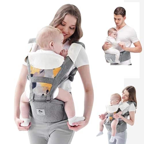 Bellababy Babytrage, All-In-One für Neugeborene & Kleinkinder (0-36 Monate)