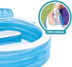 Intex 57190NP - Familien-Lounge-Pool, 229 x 218 x 76 cm, Bunt – Bild 2