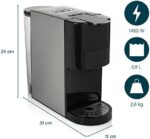 PRINCESS 4-in-1 Multikapsel-Kaffeemaschine, 1450W, BPA-frei,