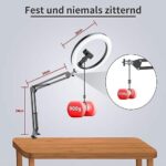 Multifunktionales LUXSURE 10" Ringlicht mit Stativ und Flexibles Handy-Stativ
