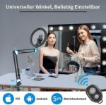 Multifunktionales LUXSURE 10" Ringlicht mit Stativ und Flexibles Handy-Stativ