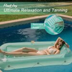 Float Joy Tanning Pool Luftmatratze für Erwachsene - Aufblasbare Gross-Wasserhängematte