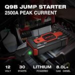 NEXPOW 2500A Powerbank - Portable Auto Batterie Booster mit intelligentem Starthilfekabel
