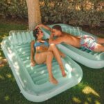 Float Joy Tanning Pool Luftmatratze für Erwachsene - Aufblasbare Gross-Wasserhängematte