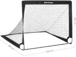 SONGMICS Pop-up Fussballtor Kinder, 2er Set