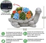 Yeomoo Solar Gartenfiguren - Charmante Deko für Draussen mit LED Solarleuchten
