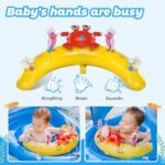 LAYCOL Schwimmring Baby - UPF50+ Sonnendach & Spielzeug , 6-36 Monate