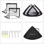 SONGMICS Pop-up Fussballtor Kinder, 2er Set