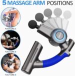 RENPHO Elektrische Massagepistole mit Verstellbarem Arm & 6 Köpfen