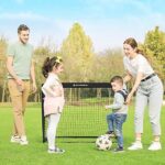 SONGMICS Pop-up Fussballtor Kinder, 2er Set